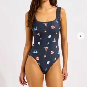 Seafolly Beachclub One Piece Swimsuit